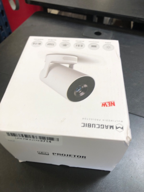 Photo 1 of Magcubic Mini Projector 4K support with WiFi 6 and Bluetooth 5.4, 5w Soundbase Speaker, Auto Vertical Keystone 180°Rotatable Portable Proyector for Home Bedroom Outdoor HY300Pro+