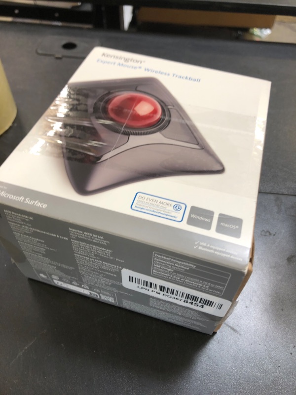 Photo 1 of Kensington Expert Wireless Trackball Mouse (K72359WW) Black, 3.5" x 6.1" x 8"