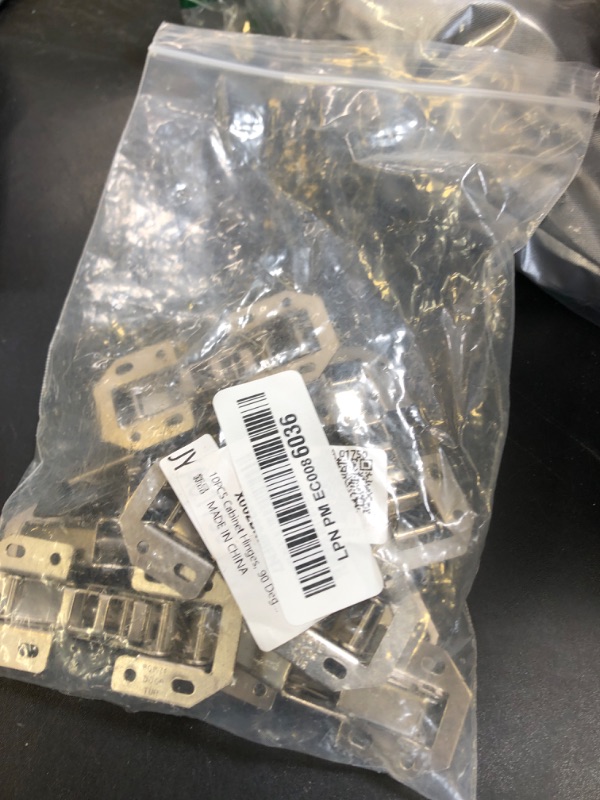 Photo 1 of 10PCS Cabinet Hinges, 90 Degree 3 Inch Stainless Steel Soft Closing Door Hinge No-Drilling Hole Cabinet Hinge Bridge Shaped Spring Full Overlay Cupboard Hinges