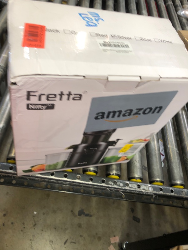 Photo 1 of Cold Press Juicer Machines,Fretta Slow Masticating Juicer Machines with 4.25" Large Feed Chute,Fit Whole Fruits & Vegetables Easy Clean Self Feeding,High Juice Yield,BPA Free (Silver)