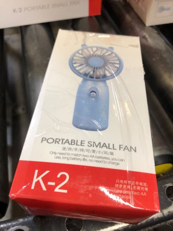 Photo 1 of Cute Handheld Fan Battery Operated Lightweight Small Personal Fan with 3 Speeds and USB Rechargeable Eyelash Fan for Stylish Girl Kids Women Men Office Outdoor Travel Camping