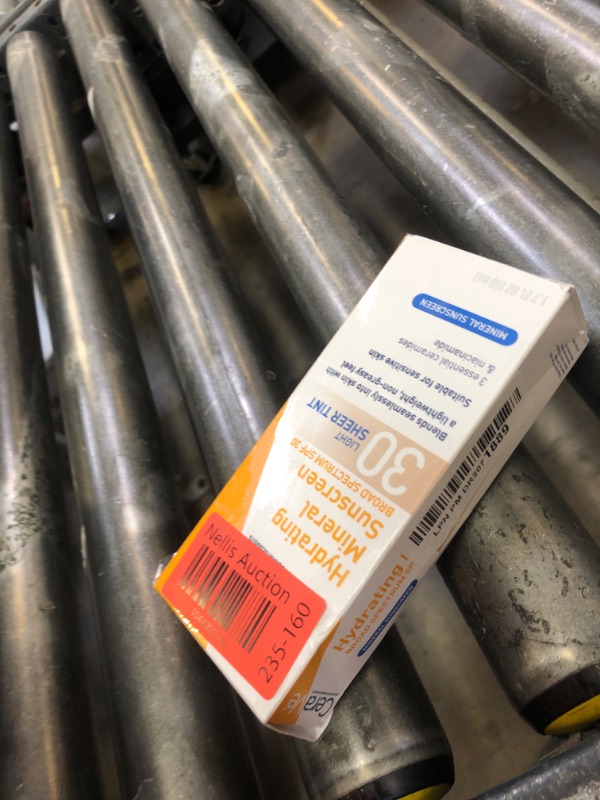 Photo 1 of CeraVe Hydrating Mineral Sunscreen SPF 30 with Sheer Tint, Tinted Mineral Sunscreen with Zinc Oxide & Titanium Dioxide, Blends Seamlessly For Healthy Glow, Light, 1.7 Oz