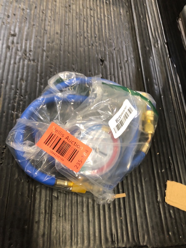 Photo 1 of JIFETOR AC Charge Hose with Gauge for R134A, Car HVAC Refrigerant Recharge Kit, Home Air Conditioning U Charging Hose Low Pressure Measuring Meter 1/4 inch Fittings Can Tap Quick Coupler, 42 inch Long