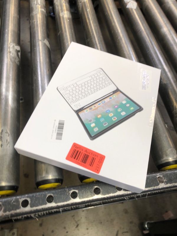 Photo 1 of Aoub Keyboard Case for iPad 9th/8th/7th Generation 10.2 inch, 7 Colors Backlit, Stand Folio Detachable Wireless Bluetooth Keyboard Cover Soft TPU Back Case for iPad 10.2 2021/2020/2019 - Light Green