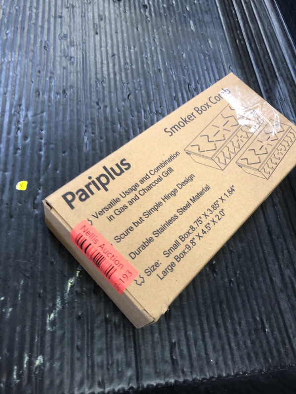 Photo 1 of Pariplus Smoker Box for Gas Grill, 2-Pack Stainless Steel Wood Chip Boxes with Hinged Lids, BBQ Smoke Box for Charcoal & Gas Grills, Adds Smoky Flavor, Easy to Use