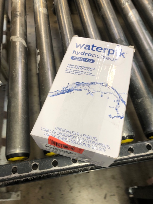 Photo 1 of Waterpik Cordless Advanced 2.0 Water Flosser For Teeth, Gums, Braces, Dental Care With Travel Bag and 4 Tips, ADA Accepted, Rechargeable, Portable, and Waterproof, Blue WP-583, Packaging May Vary