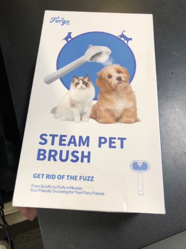 Photo 1 of FURGO Cat Steam Brush for Shedding,3 in 1 Steam Pet Brush for Cats & Dogs, Efficient Hair Removal & Cleaning, Pet Hair Removal Tool Suitable for All Pet Fur Types