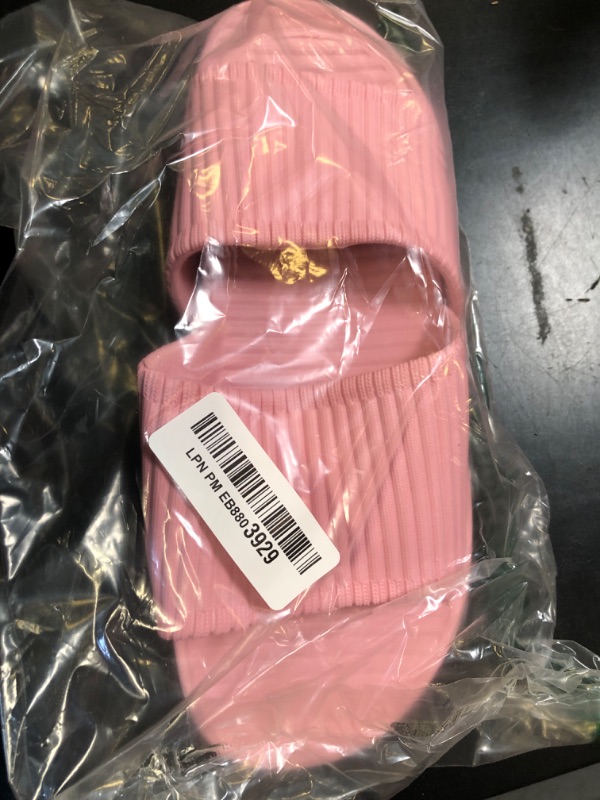 Photo 1 of Happy Lily Shower Shoes, Women & Men’s Shower Slippers, Slides Sandals Pool Slides House Slippers Non-Slip Indoor Bathroom Shoes Beach Sandals Pink