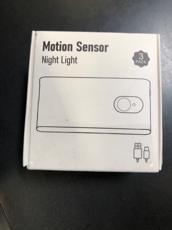 Photo 1 of WILLED Motion Sensor Night Light, Rechargeable Stair Lights Indoor, Warm White Motion Sensor Light Indoor, Battery Operated Night Light for Hallway, Stairway, Bathroom, Bedroom, Kitchen, 3 Pack