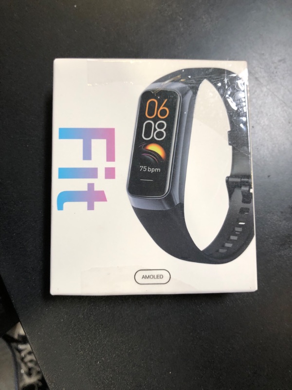 Photo 1 of Fitness Tracker with 24/7 Heart Rate, Calorie, Blood Pressure, Activity Tracker with 1.1" AMOLED Screen, Waterproof Step Tracker for Android iPhones Men Women
