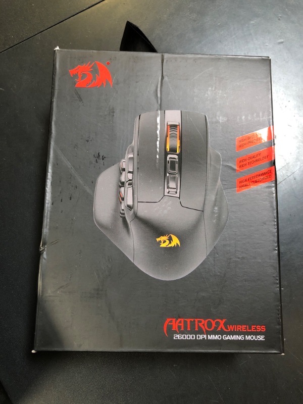 Photo 1 of Redragon M811 PRO Wireless MMO Gaming Mouse, 15 Programmable Buttons RGB Gamer Mouse w/Ergonomic Natural Grip Build, 10 Side Macro Keys, Software Supports DIY Keybinds & Backlit