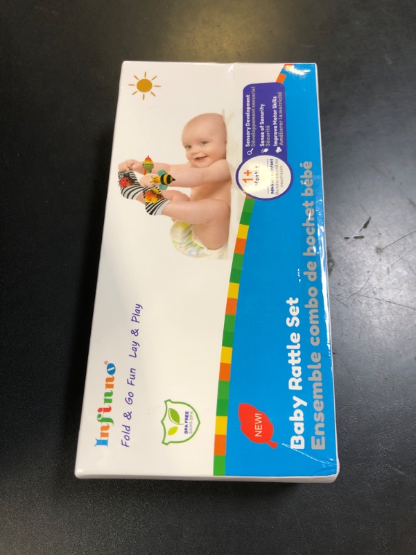 Photo 1 of Infinno Baby Wrist Rattle Socks and Foot Finder Set, Perfect Baby Toys for 0-12 Months Newborn Boys and Girls As Shower Gifts, Garden Bug Series