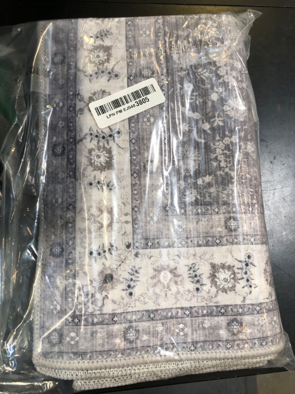 Photo 1 of AMADA HOMEFURNISHING 2x6 Washable Kitchen Runner Rug with Non-Slip Backing & Durable Edge Binding, Vintage Entryway & Bedroom Rug