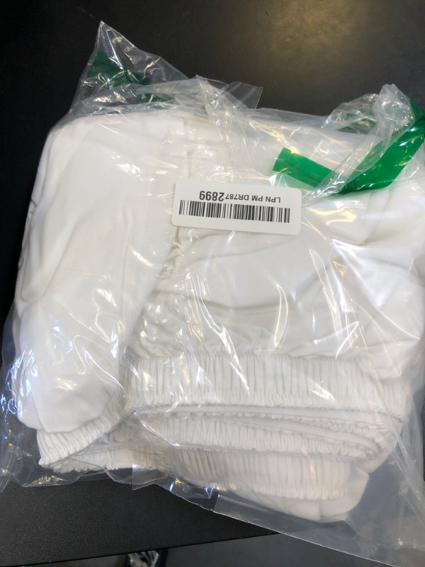Photo 1 of PHF 100% Rayon Derived from Bamboo Cooling Fitted Sheet Twin Size for Hot Sleeper, 16" Deep Pocket, 2.5cm Wider Strong Elastic Easy Fit, Breathable Silky Soft, 39"x 75", White, No Pillowcases