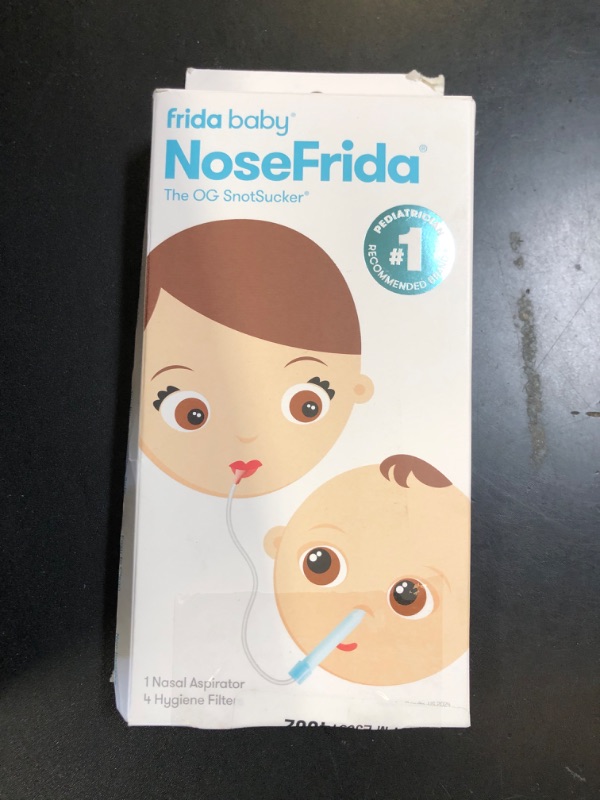 Photo 1 of Frida Baby NoseFrida SnotSucker for Baby, Nasal Aspirator for Baby, Nose Sucker Nasal Aspirator for Allergy Relief + Congestion Relief, FSA/HSA Eligible