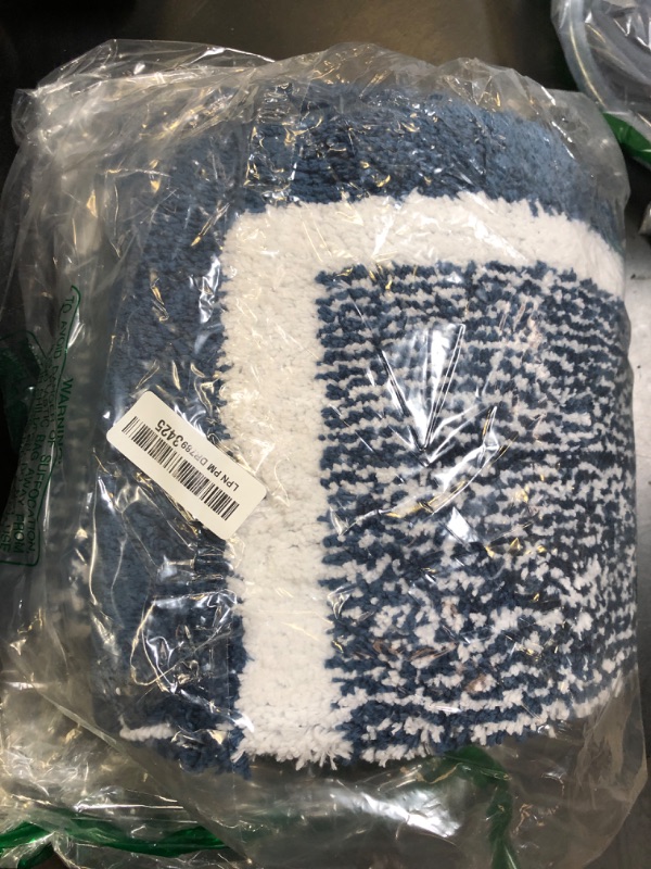 Photo 1 of OLANLY Bathroom Rugs 1'8" x 4'11" (20 x 59 Inches), Soft and Absorbent Microfiber Bath Mat, Machine Washable, Quick Dry Shaggy Bath Carpet, Suitable for Bathroom Floor, Tub, Shower (Runner, Navy)