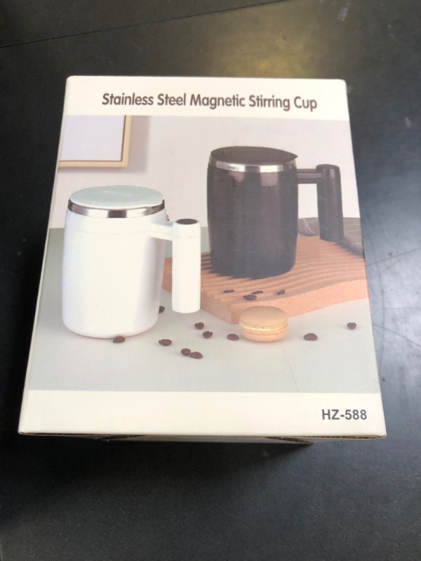 Photo 1 of Self Stirring Coffee Mug: Rechargeable Automatic Self Stirring Mug with Magnetic Stirrer and Lid,Travel Cup for Milk/Cocoa/Office/Travel/Best Gifts 13oz(Coffee)