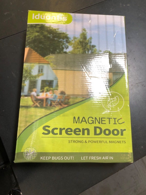 Photo 1 of Magnetic Screen Door - Fit for Door Size: 30x80 Inch, Screen Itself Size: 32"x82", Hands Free Mesh Partition,Heavy Duty Screen Door Mesh Curtain Keeps Bugs Out, Frame Hook & Loop, Pet and Kid Friendly