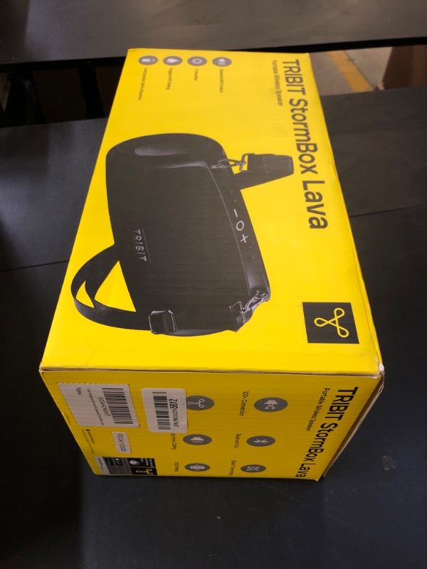 Photo 1 of Tribit StormBox Lava Portable Bluetooth Speaker, 80W Loud Wireless Speaker, 24H Playtime, IP67 Waterproof, Bluetooth 5.4, Custom EQ, XBass, Built-in Mic, TWS Pairing for Camping/Beach/Party/Outdoor