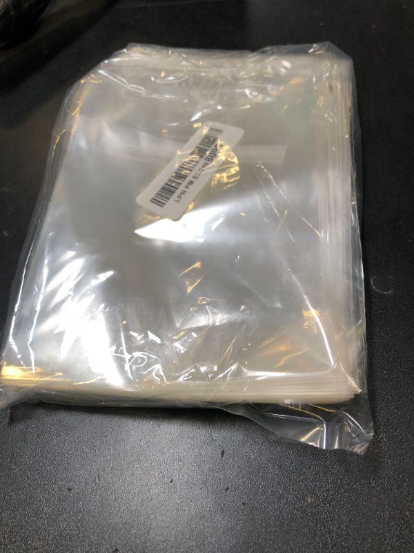 Photo 1 of 100 pcs Clear 5" x 7" Self Seal Cello Cellophane Bags Resealable Poly Bags 2.8 mils for Cookie, Candy, Gift Bakery, Prints, Photos, Cards & Envelopes, Party Decorative