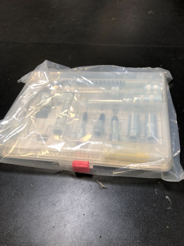 Photo 1 of Lumax LX-1470 Silver Lubrication Accessory Kit, 11-Piece. Kit Contains 11 of Lumax’s Most Popular lube Accessories. Organize and Store in Convenient Storage case.