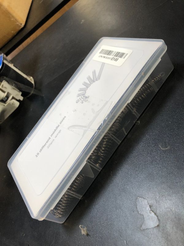 Photo 1 of CREEYA 225Pcs Small Compression Spring Assortment, 15 Different Sizes, Wire Diameter 0.6mm 0.8mm 1mm, Outer Diameter 8mm 9mm 9.5mm, Length 10mm 20mm 50mm for Repair Replacement