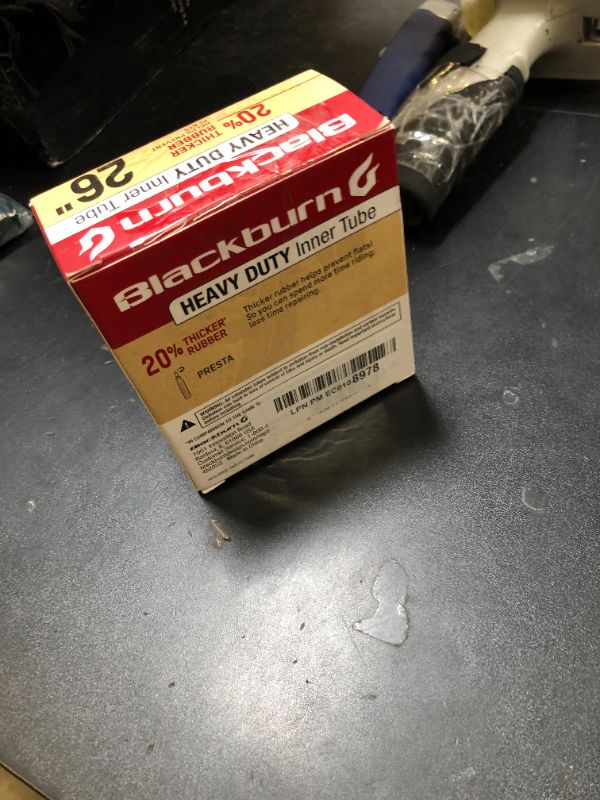 Photo 1 of Blackburn 26" x 1.75-2.25" Presta Heavy Duty Bicycle Inner Tube with tire levers