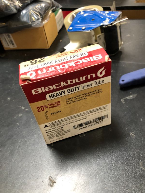 Photo 1 of Blackburn 26" x 1.75-2.25" Presta Heavy Duty Bicycle Inner Tube with tire levers