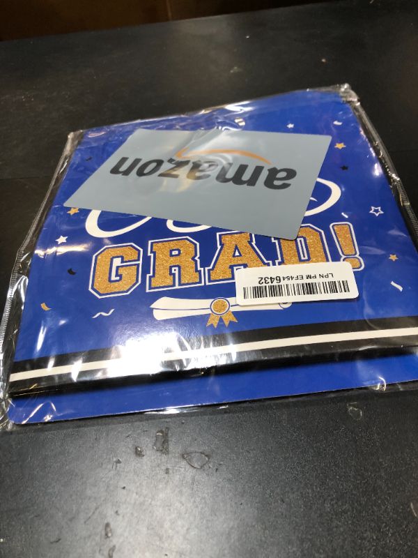Photo 1 of Graduation Card Box 2025 - Congrats Grad Card Boxes Holder, Blue and Gold Class of 2025 Graduation Gift Cards Box for Graduation Party Decorations 2025 Favors Decor Supplies Props,9x 9 x 9 inches