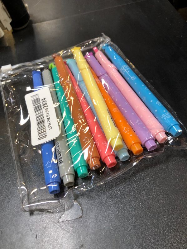 Photo 1 of NiArt 11-Pack Cute Candy Color Highlighters with Mini Stamper Tips for Coloring, Drawing, Illustrating, Journaling and Art Crafts, Creative School Classroom Self-Inking Stationery for Kids