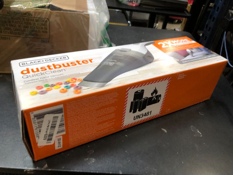 Photo 1 of BLACK+DECKER dustbuster QuickClean Cordless Handheld Vacuum (HNVC215B10)