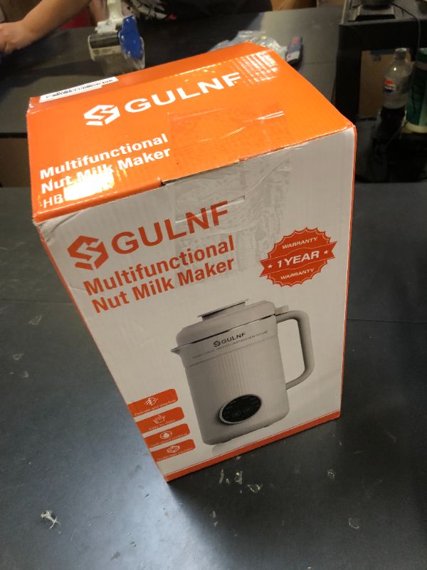 Photo 1 of Nut Milk Maker Machine - 8 in 1 Soy Milk Maker Machine 40 Oz with Self-Cleaning, 24H Delay Start & 12H Keep Warm, Automatic Plant-Based Milk Blender for Almond, Oat, Coconut, Soybean (Cream)