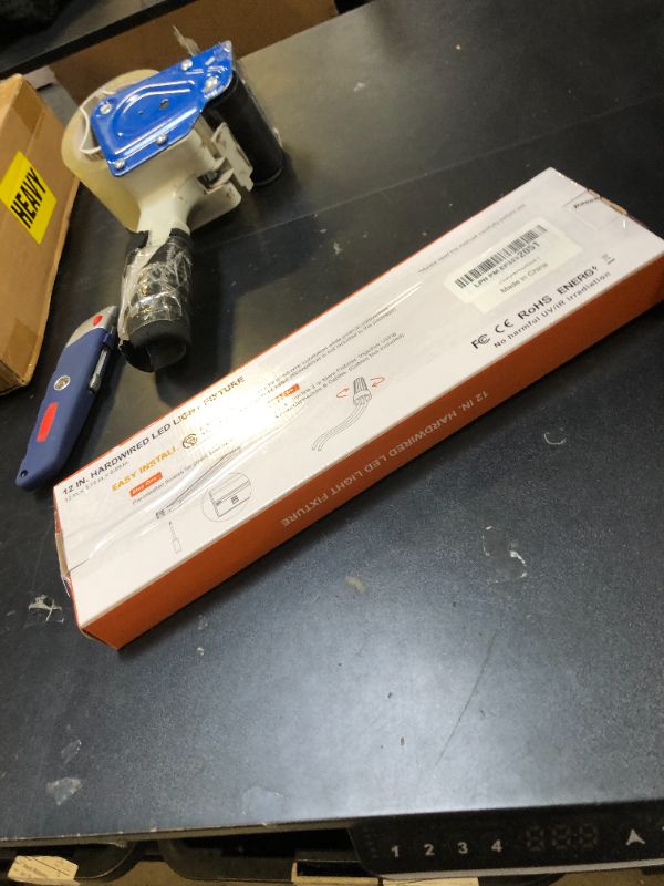 Photo 1 of TheDeco 12 inch Hardwired Under Cabinet Lighting, 3 Color Setting Warm White, Cool White, Daylight with Stepless Dimmable, Linkable Under Counter Lights for Kitchen, 8W, 120V, 96 LED 700 Lumen, CRI 93