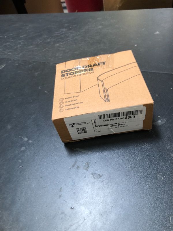 Photo 1 of Holikme Door Draft Stopper Under Door Draft Blocker Insulator Doors Sweep Weather Stripping Noise Stopper Strong Adhesive, White