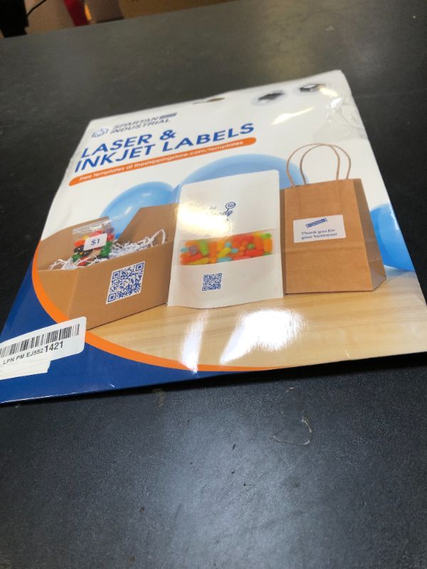 Photo 1 of 3" X 2" Matte White Shipping Labels Compatible with Inkjet and Laser Printers - 30 Sheets, 300 Total Paper Stickers for Mailing, Product Labeling, and Organization - Spartan Industrial
