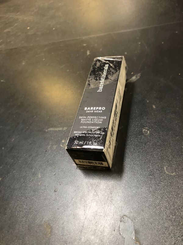 Photo 1 of bareminerals Barepro 24HR Wear Matte Liquid Foundation Mineral SPF 20, Full Coverage Foundation Makeup for Mature Skin, Oil-Free, Vegan EXP 6/25
