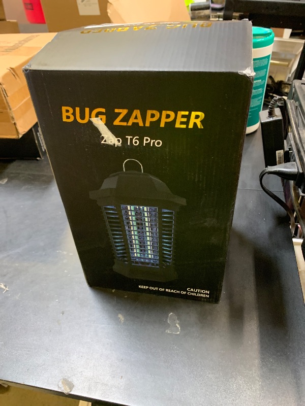 Photo 1 of GOOTOP Bug Zapper Outdoor, Mosquito Zapper, Electric Fly Zapper, Mosquito Killer, Fly Traps, 3 Prong Plug, Flying Insects Zapper Indoor Outdoor 90-130V, 4200V, ABS Plastic Outer (Black)