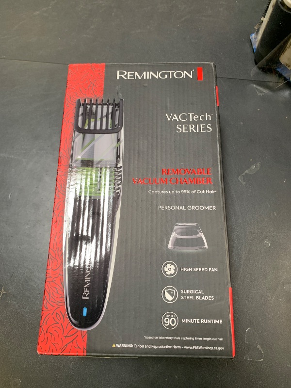 Photo 1 of Remington Vacuum Beard Trimmer,13 Length and Style Settings with Adjustable Length Comb (2-18mm),Vacuum Trimmer for Beard, Mustache, and Stubble, Rechargeable Lithium Power, Washable, Removable Blades