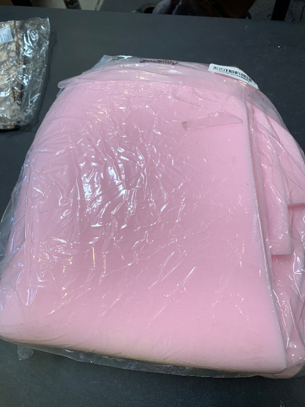 Photo 1 of Amylove Polyurethane Foam 24" x 72" High Density Cushion Upholstery Foam Sheet for Seat Replacement DIY Projects Chairs Headboards Sofas Home(1/2" x 24" x 72",Pink)
