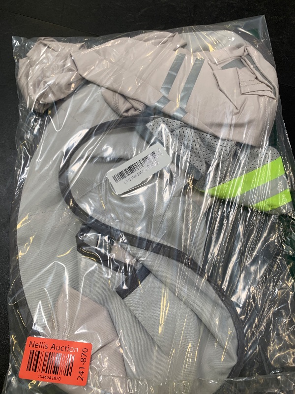 Photo 1 of SATINIOR 3 Pcs Sun Hard Hat High Visibility Full Brim Mesh Neck Sunshade Bandana Headband Arm Sleeves with Reflective Strap (Light Gray)