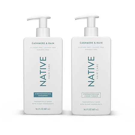 Photo 1 of Native Cashmere & Rain Strengthening Shampoo and Conditioner Set 16.5 oz each, Blue
