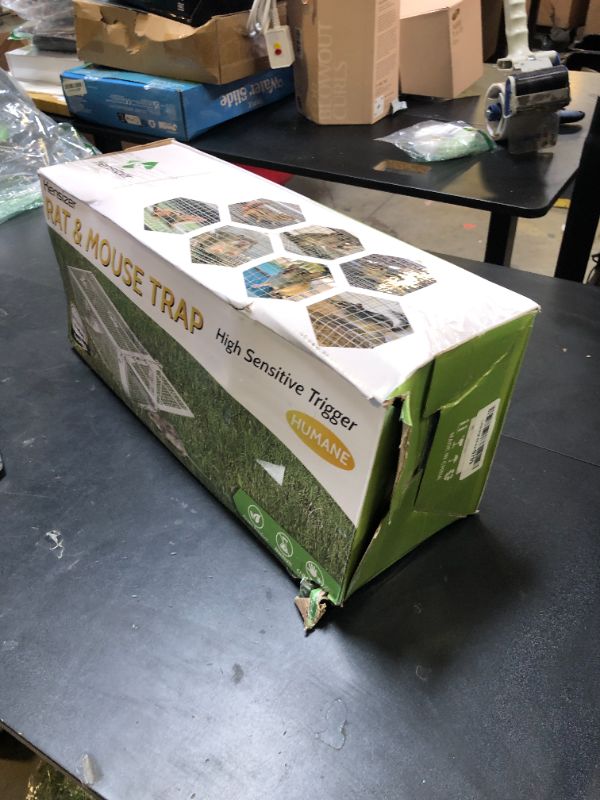 Photo 1 of Kensizer Animal Humane Live Cage Trap That Work for Rat Mouse Chipmunk Mice Voles Hamsters and Other Small Rodents, Trampa para Ratones, Catch and Release 1Pack Medium