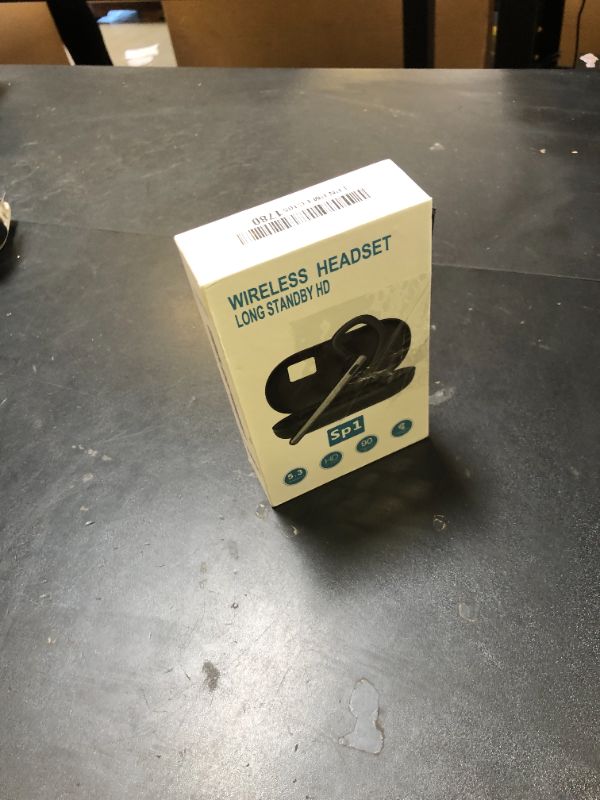 Photo 1 of TERUNSOUl Bluetooth Headset V5.3, Wireless Bluetooth Earpiece with 600mAh Charging Case, 110H Playtime, Hands Free Headset for Cell Phone and Computer with Built-in Microphone for Work Trucker Office