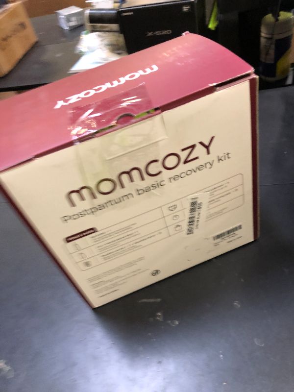 Photo 1 of Momcozy Postpartum Recovery Essentials Kit, Labor Delivery Mom Care Kit, Self-Absorbent Disposable Underwear Nipple Nursing Pads Upside Down Peri Bottle Cold Pads Cooling Foam Canvas Bag Set