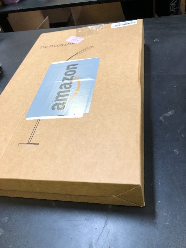 Photo 1 of Floor Lamp -WioMio Led Floor Lamp with Remote and Touch Control for Stepless Dimmer & Temperatures, Harmless Light for Eye-caring, Adjustable Gooseneck Standing Lamp for Living Room & Bedroom.