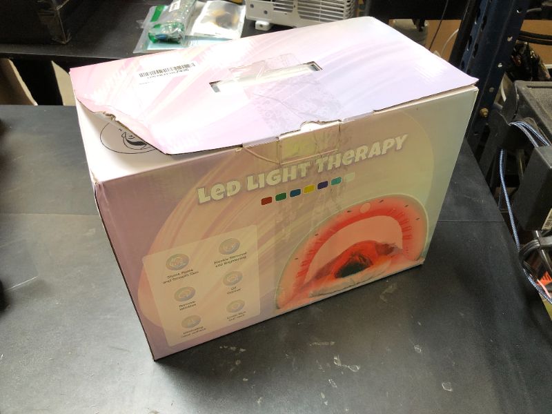 Photo 1 of Red-Light-Therapy-for-Face?Led Face Mask Light Therapy Red & Blue Rejuvenation Tool SPA Equipment Led Neck Body Hand Mask for Skincare at Home