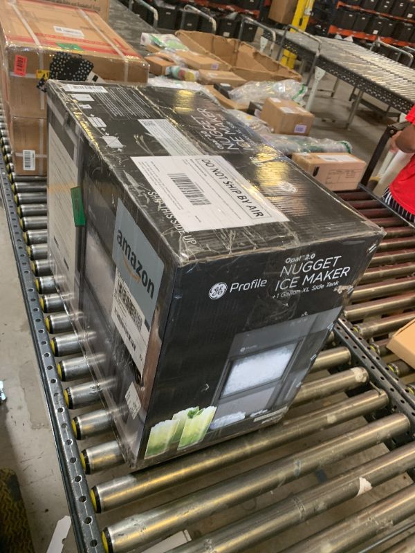 Photo 1 of GE Profile Opal 2.0 XL with 1 Gallon Tank, Chewable Crunchable Countertop Nugget Ice Maker, Scoop included, 38 lbs in 24 hours, Pellet Ice Machine with WiFi & Smart Connected, Stainless Steel
