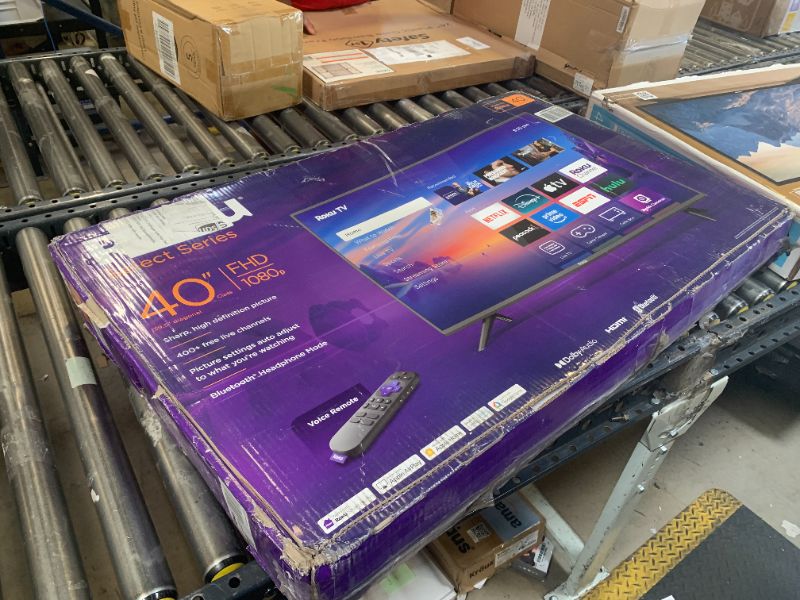 Photo 1 of Roku Smart TV 2025 – 40-Inch Select Series, 1080p Full HD TV – RokuTV with Voice Remote – Flat Screen LED Television with Wi-Fi for Streaming Live Local News, Sports, Family Entertainment