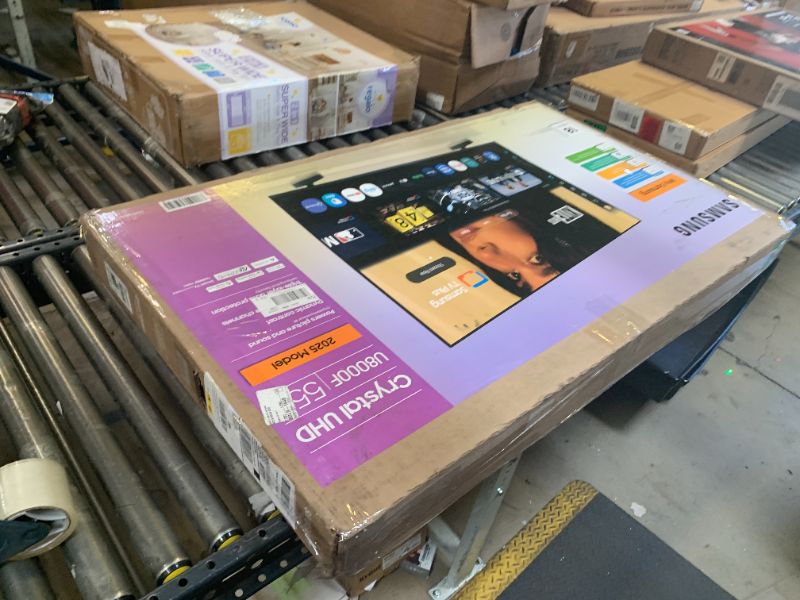 Photo 1 of Samsung 55-Inch Class Crystal UHD U8000F 4K Smart TV (2025 Model) Endless Free Content, Crystal Processor 4K, MetalStream Design, Knox Security, Alexa Built-in