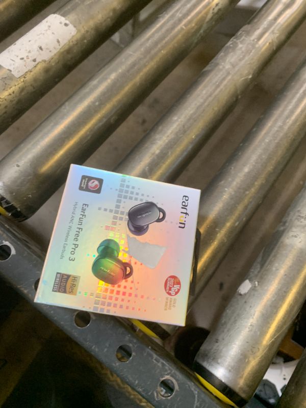 Photo 1 of EarFun Free Pro 3 Noise Cancelling Wireless Earbuds, Hi-Res Sound, Snapdragon Sound with Qualcomm aptX™ Adaptive, 6 Mics ENC, Bluetooth 5.3 Earbuds, Multipoint Connection, Custom App, Wireless Charge